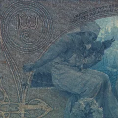 100 K poukázka Zemské banky království českého, revers (1918)