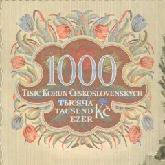 1000 Kč bankovka Národní banky Československé, revers (1934)