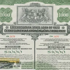 Státní zahraniční půjčka k budování devizových rezerv (1922)