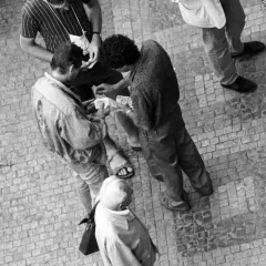 Veksláci na Václavském náměstí v Praze (1989), Doležal Michal, ČTK
