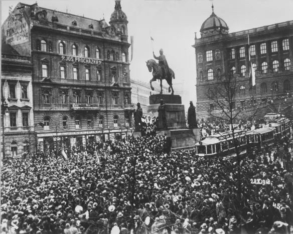 Manifestace na Václavském náměstí k samostatnosti ČSR (1918), ČTK