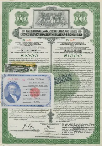 Státní zahraniční půjčka k budování devizových rezerv (1922)