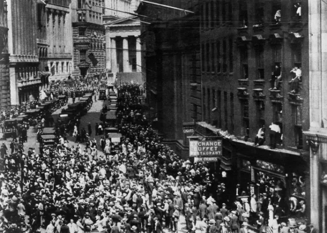 "Černý pátek" na newyorkské burze (1929), ČTK