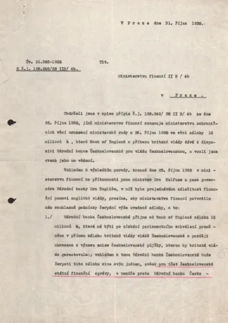 Britská půjčka čs. Vládě po Mnichovské dohodě (1938)