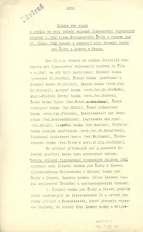 Financování vojenských dodávek do Říše (1940)