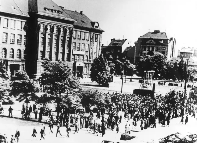 Protesty v Plzni proti peněžní reformě (1953), ČTK